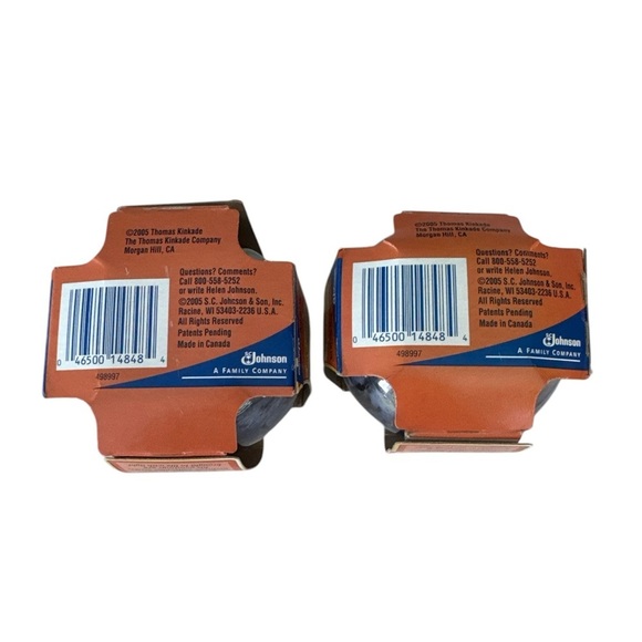 Glade Thomas Kinkade Limited Edition Pumpkin Pie Scented Candles Set of 2 2005 - Picture 3 of 5